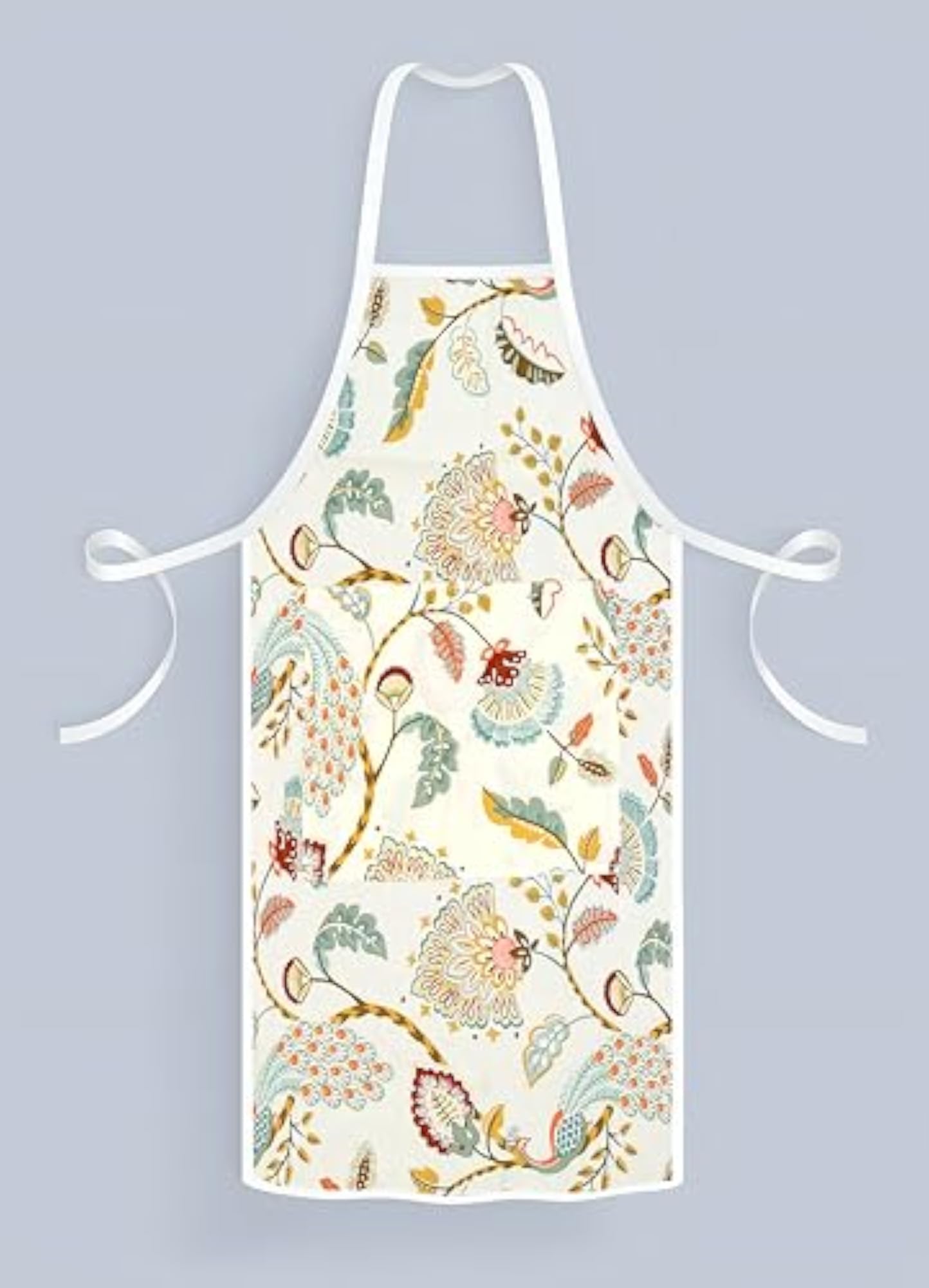 Floral Kitchen Apron, Unisex, Waterproof